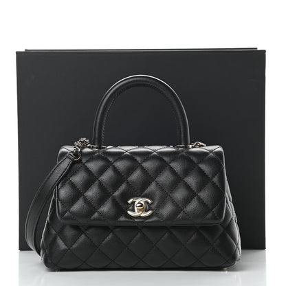 Chanel Caviar Quilted Mini Coco Handle Flap Black 11 of 11