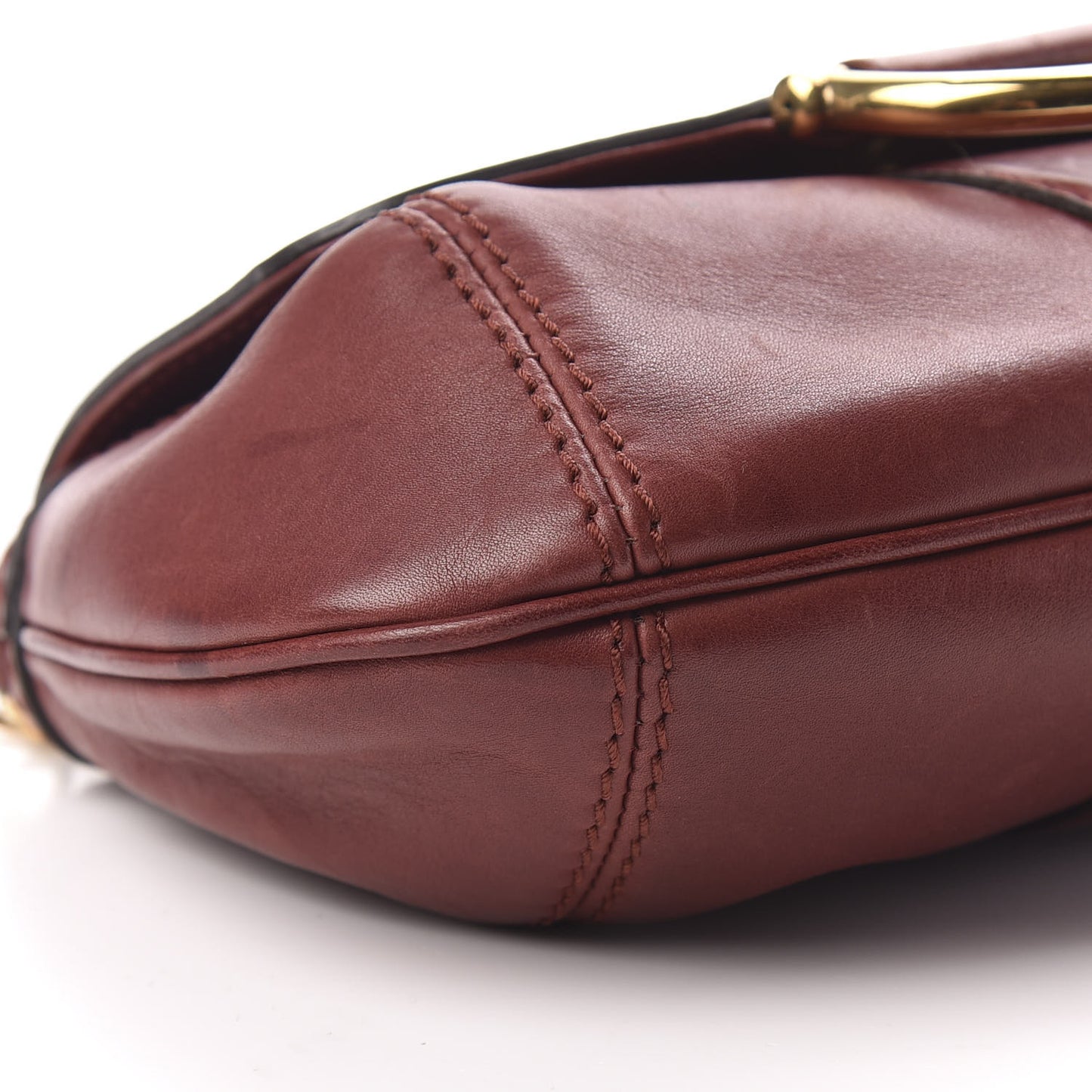 Calfskin Raccoon Tail Small Smilla Chain Bag Red
