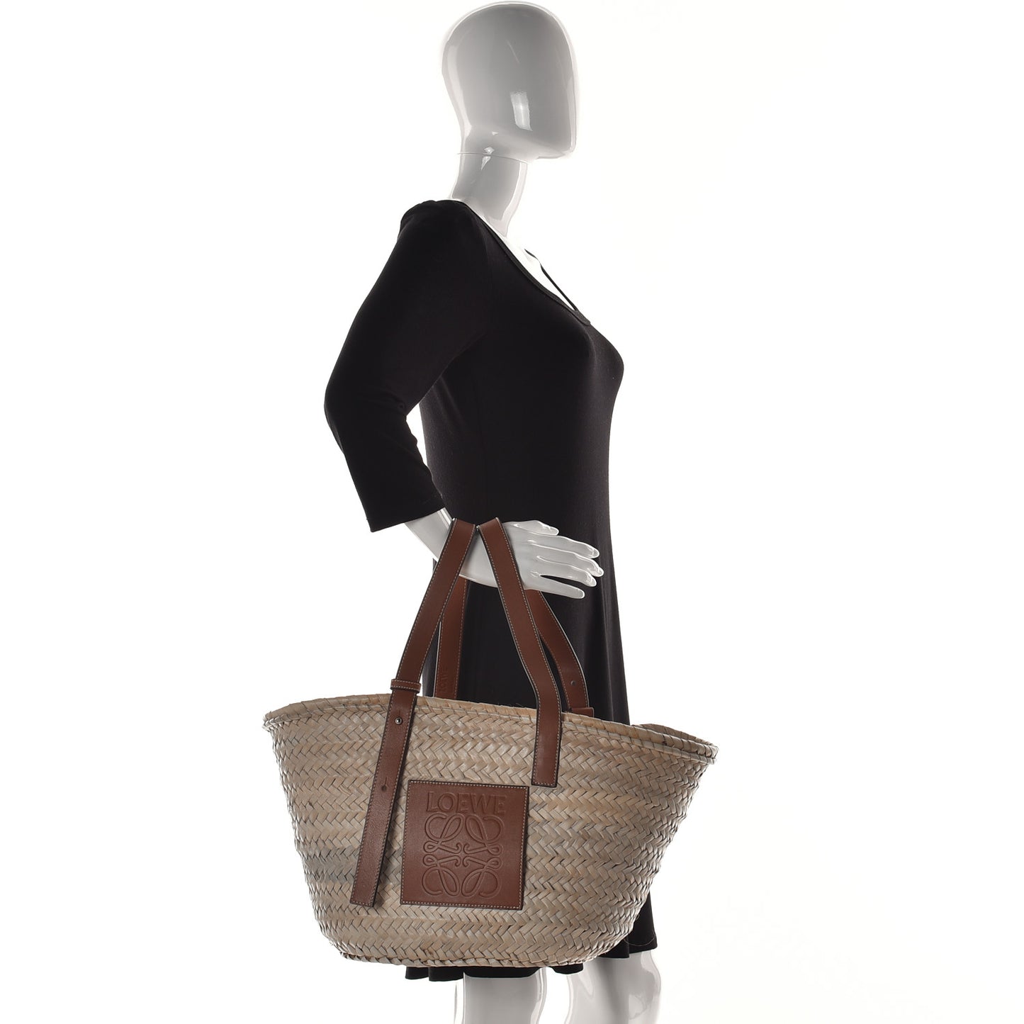 Raffia Basket Tote Bag Natural Tan