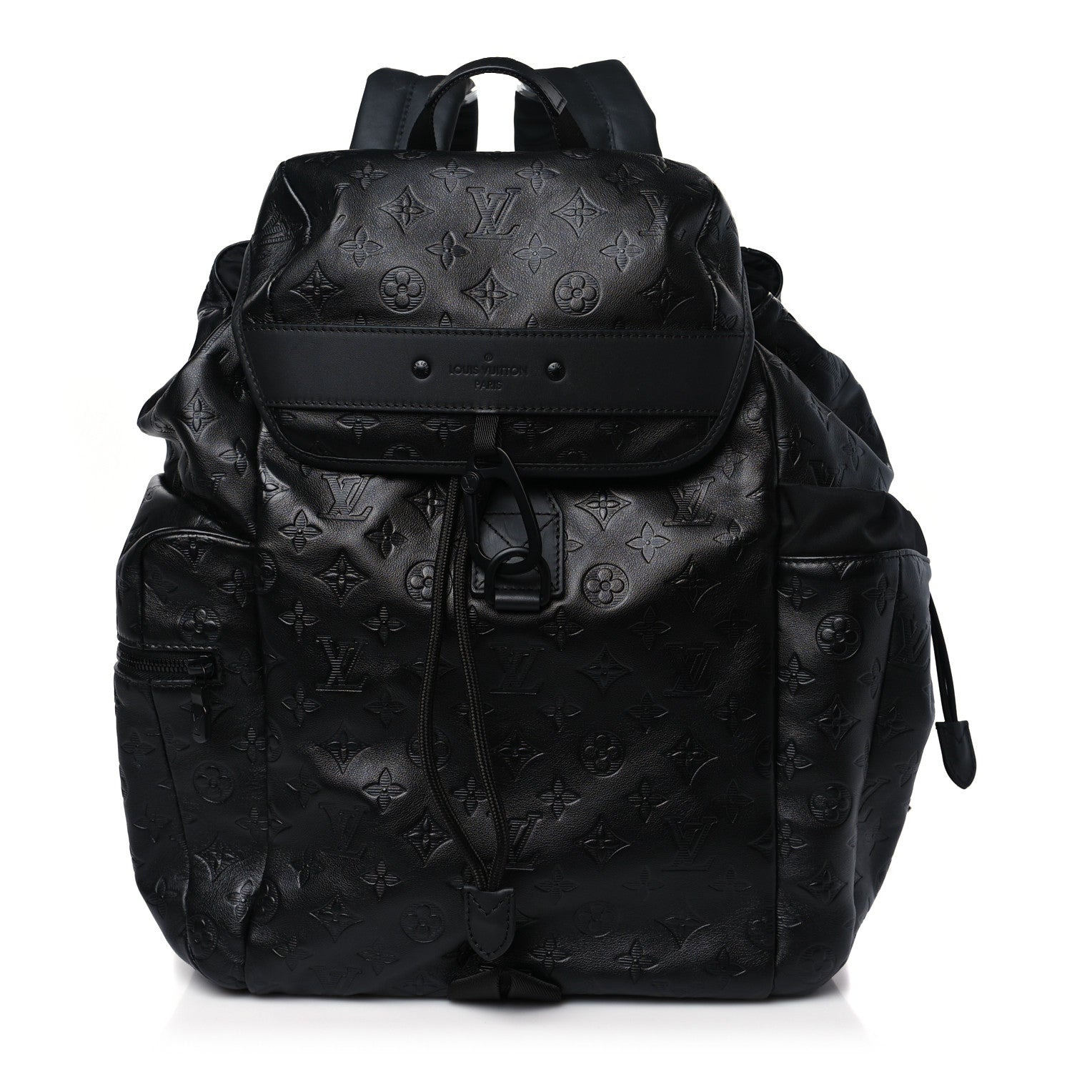Louis Vuitton Calfskin Monogram Shadow Discovery Backpack Black 1 of 9