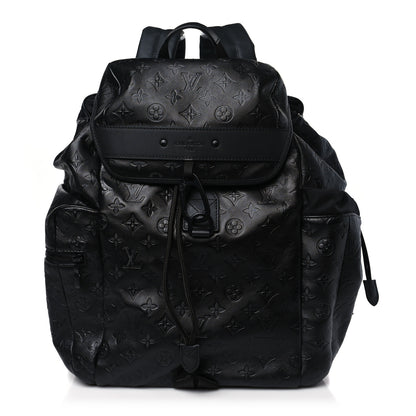 Louis Vuitton Calfskin Monogram Shadow Discovery Backpack Black 1 of 9
