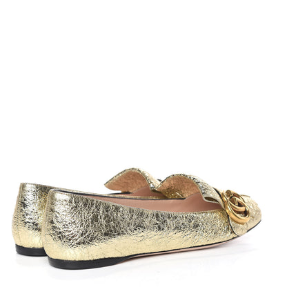 Gucci Galassia GG Marmont Fringe Flats 36 Platino 4 of 8