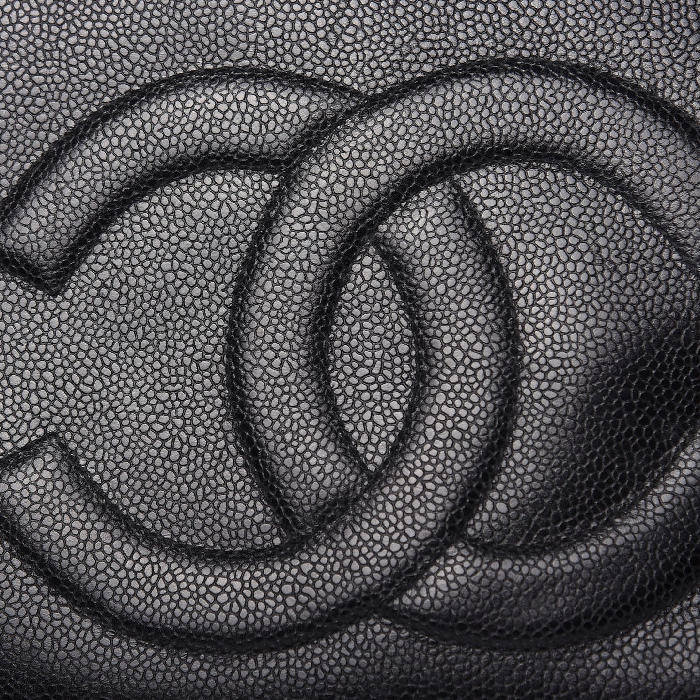 Caviar CC Shoulder Bag Black