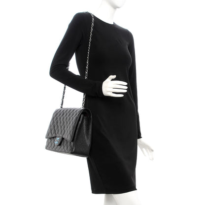 Chanel Caviar Quilted Maxi Double Flap Black 2 of 8
