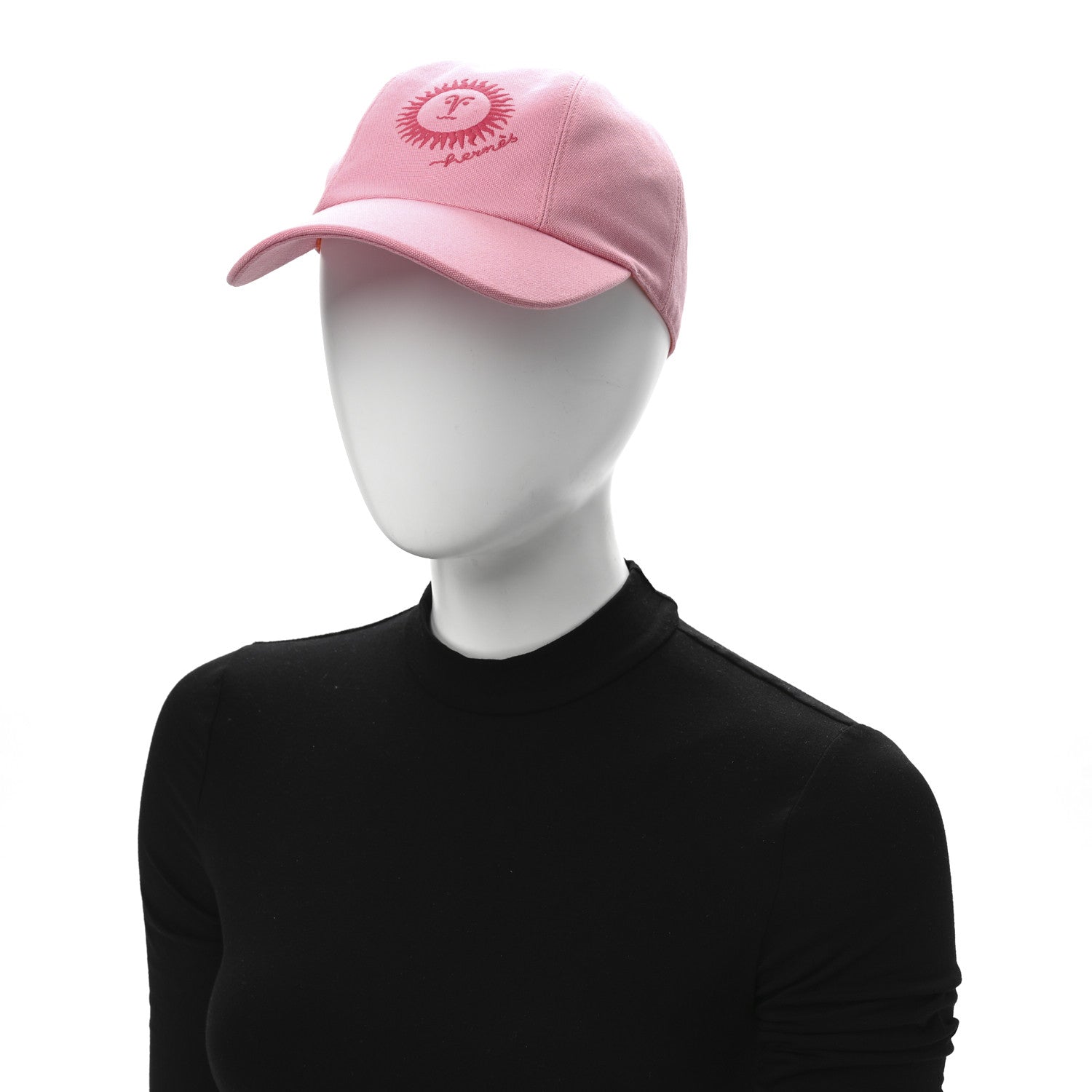 Hermes Cotton Davis Sunshine Hat 59 Rose 2 of 9