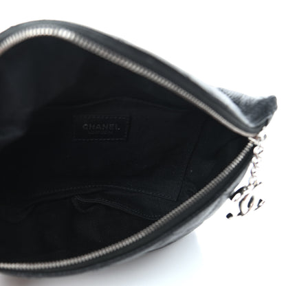 Chanel Grained Calfskin Quilted Waist Belt Bag Black 5 of 11