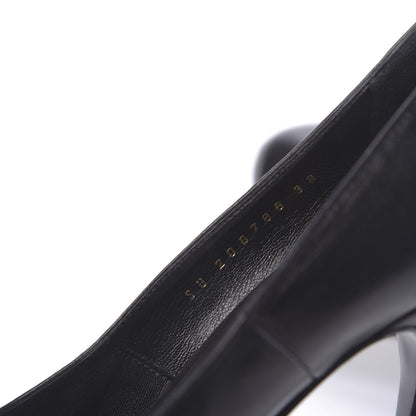 Saint Laurent Calfskin Tribtoo 105 Pumps 38 Black 7 of 11