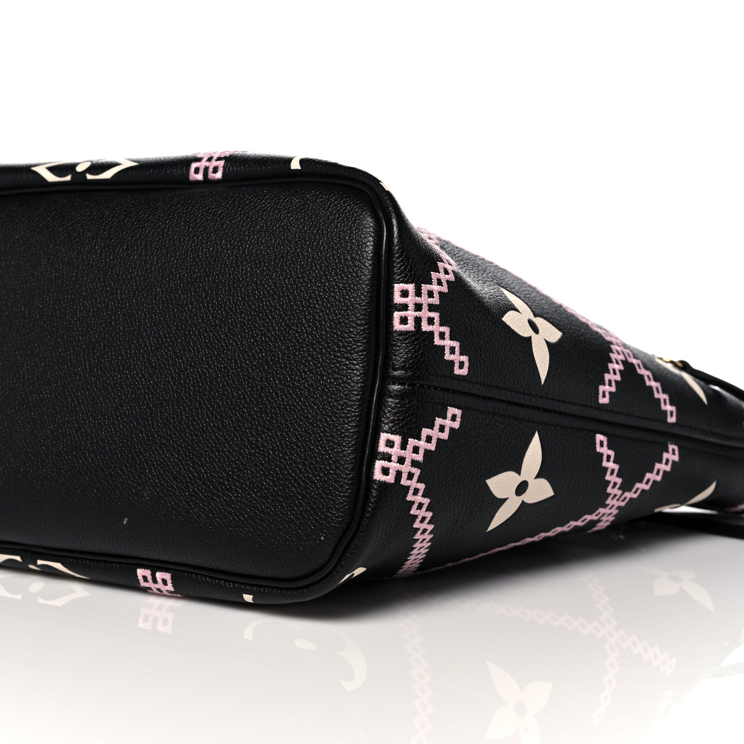 Louis Vuitton Empreinte Monogram Giant Broderies Neverfull MM Black 8 of 9