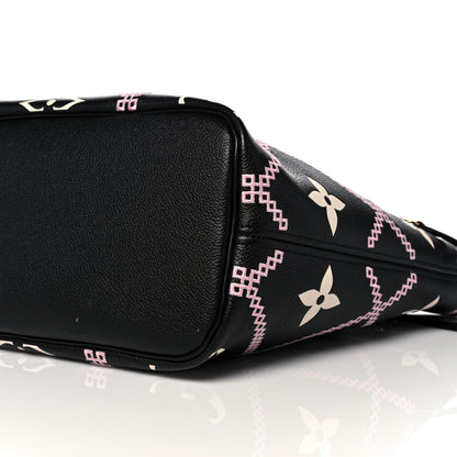 Louis Vuitton Empreinte Monogram Giant Broderies Neverfull MM Black 8 of 9