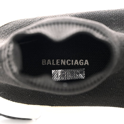 Balenciaga Neoprene Knit Womens Speed Sneakers 35 Black White 6 of 7