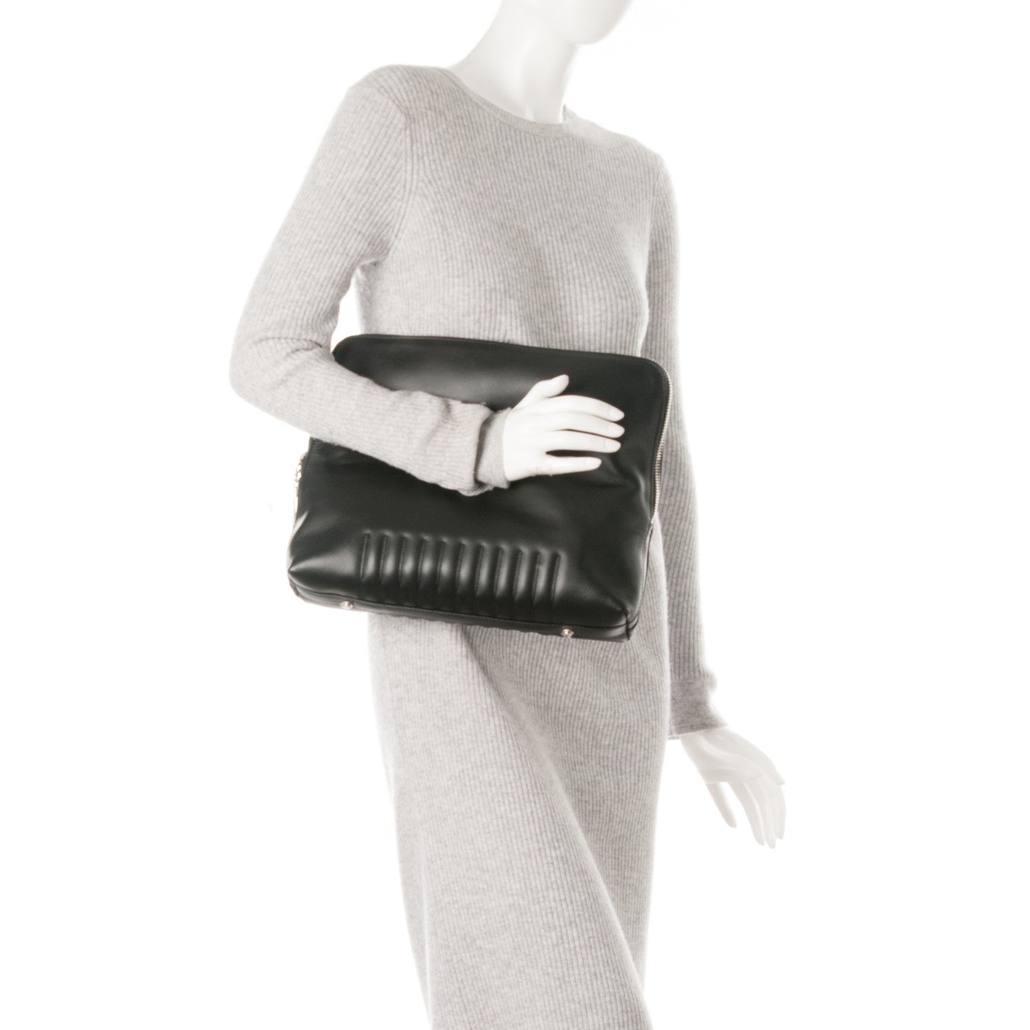 3.1 Phillip Lim 3.1 Calfskin Medium Ryder 31 Minute Clutch Black 2 of 7