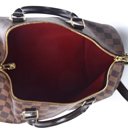 Louis Vuitton Damier Ebene Speedy Bandouliere 35 7 of 10