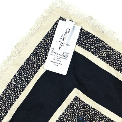 Christian Dior Silk Oblique Scarf Blue 4 of 4
