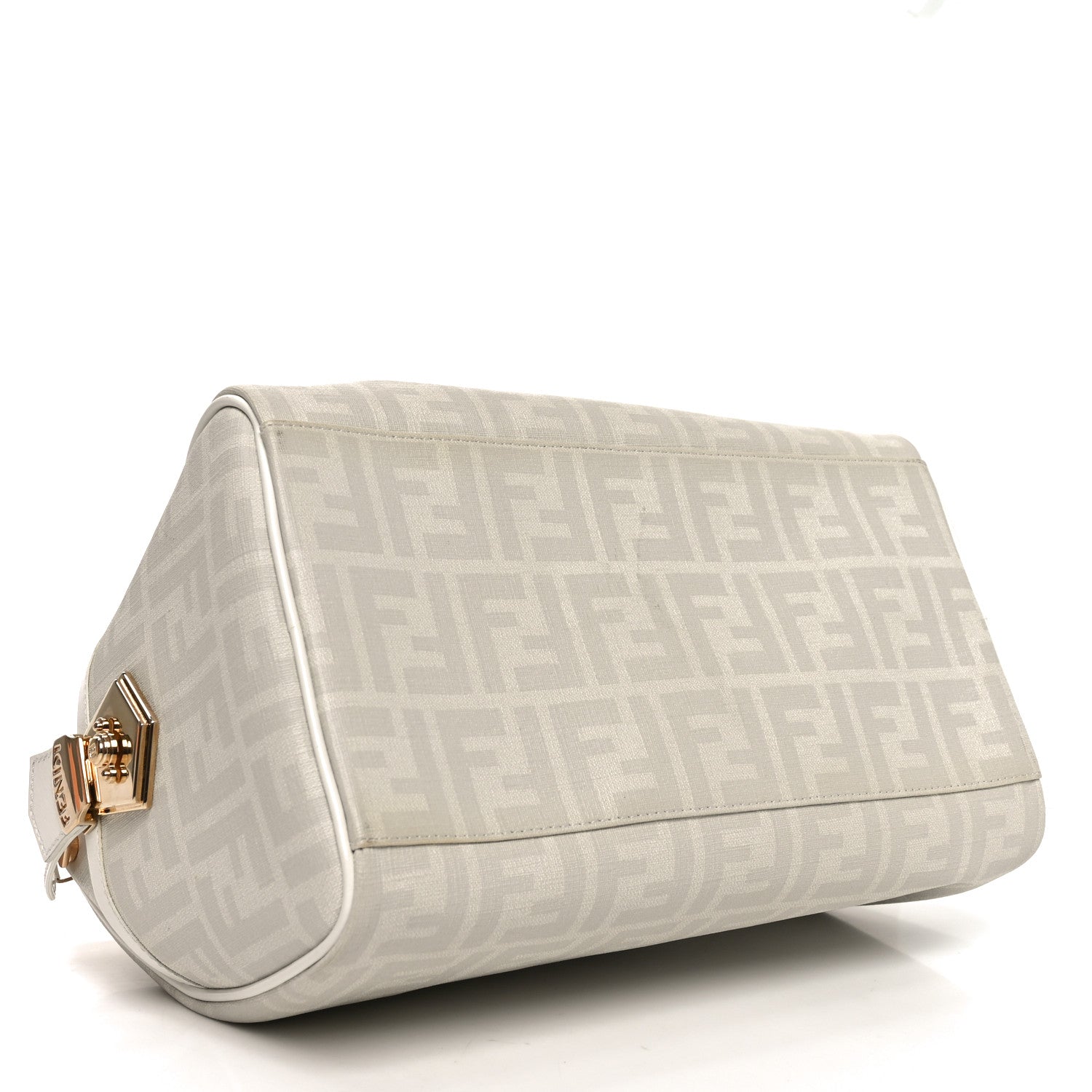 Fendi Zucca Spalmati Lucido Medium Chef Boston White 1831535
