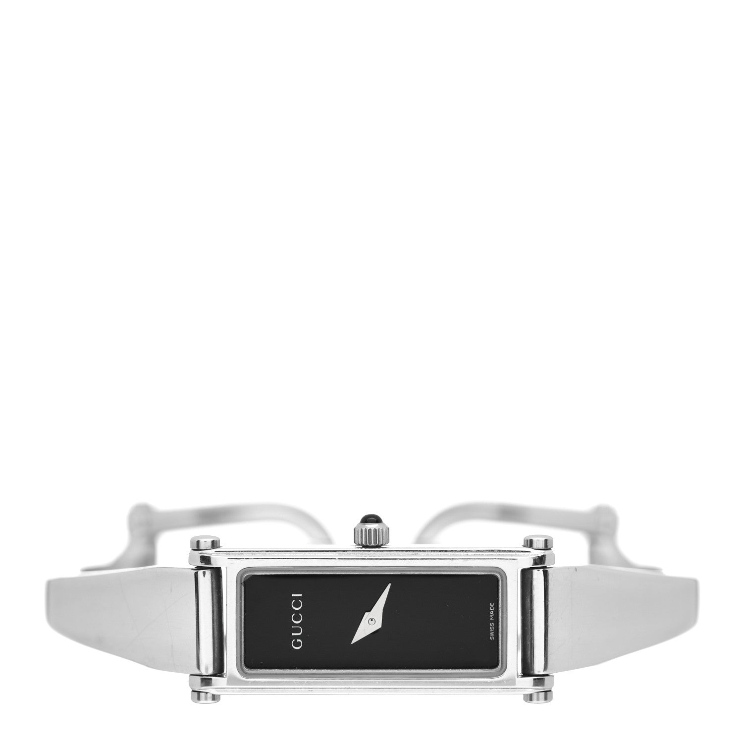 Gucci Stainless Steel 12mm 1500L Horsebit Quartz Watch Black 2 of 5