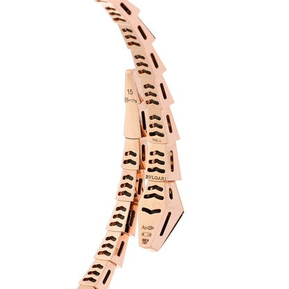 Bulgari 18K Rose Gold Serpenti Viper Bracelet S 3 of 4