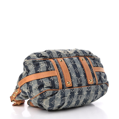 Louis Vuitton Denim Raye Porte Epaule MM 4 of 21