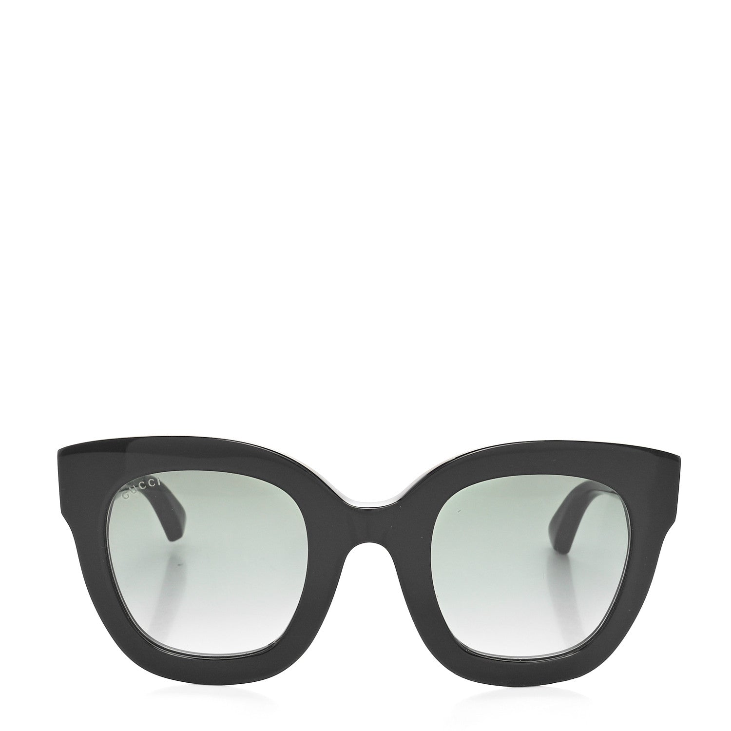 Gucci Acetate Crystal Star Round Frame Sunglasses GG0208S Black 2 of 7