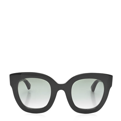 Gucci Acetate Crystal Star Round Frame Sunglasses GG0208S Black 2 of 7