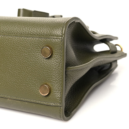 Saint Laurent Grained Calfskin Nano Supple Sac De Jour Loden Green 10 of 10