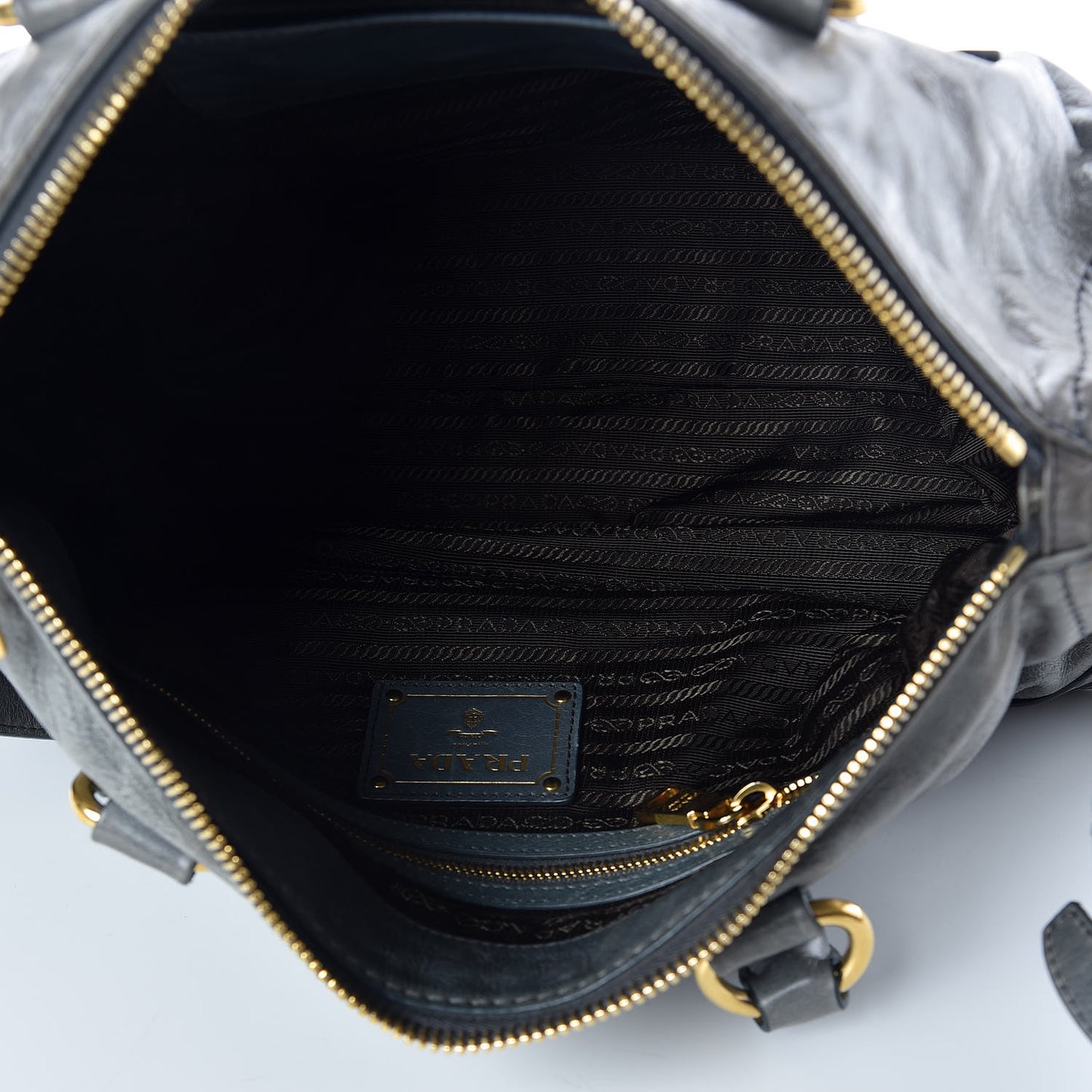 Vitello Shine Shopping Satchel Avio