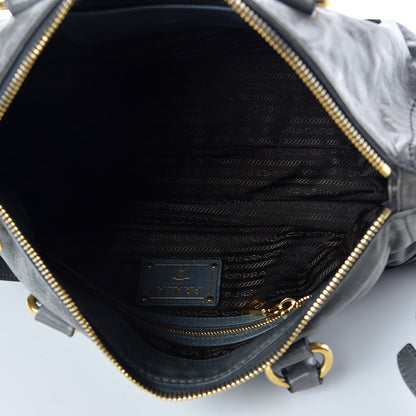 Prada Vitello Shine Shopping Satchel Avio 5 of 14