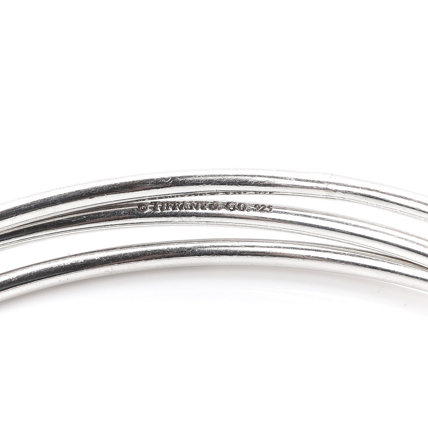 Sterling Silver 1837 Triple Bangle Lock Bracelet