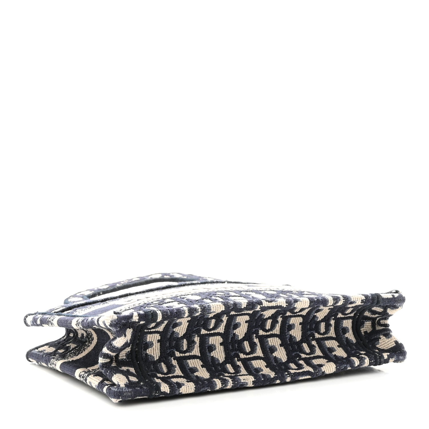 Christian Dior Oblique Mini Book Tote Blue Multicolor 4 of 9