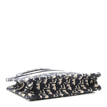 Christian Dior Oblique Mini Book Tote Blue Multicolor 4 of 9
