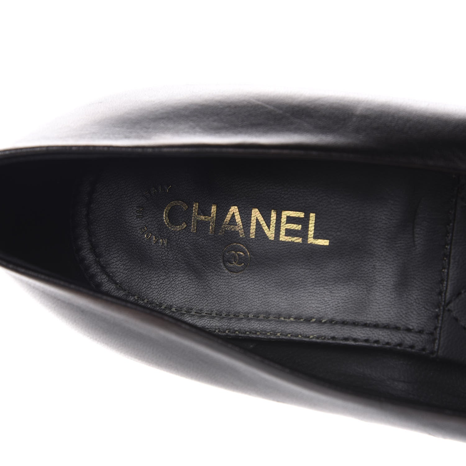 Chanel Lambskin Camellia Pumps 41 Black 7 of 13