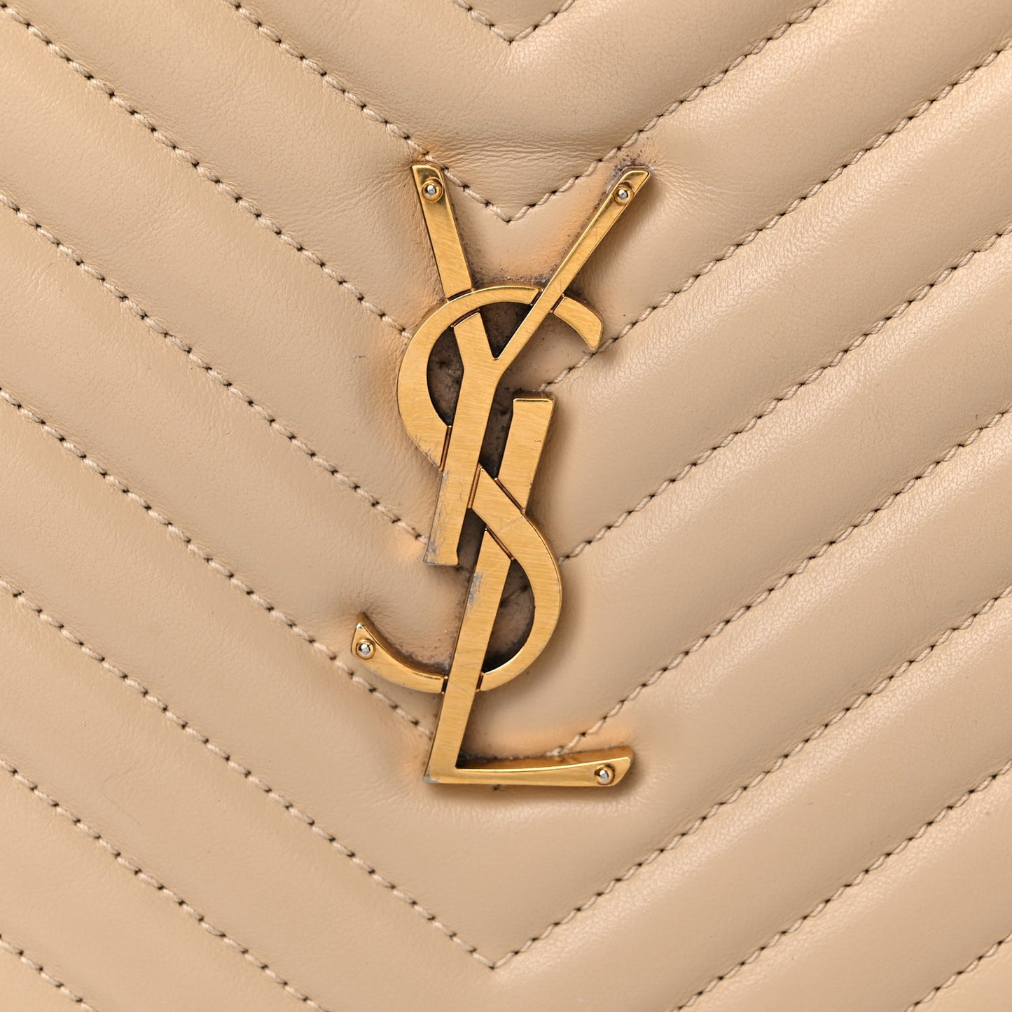 Calfskin Matelasse Monogram Lou Camera Bag Dark Beige