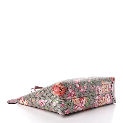 Gucci GG Supreme Monogram Blooms Large Reversible Tote Beige Multicolor Dry Rose 7 of 21