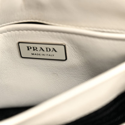 Prada Nappa Triangle Stitched Small Spectrum Bag White 12 of 15