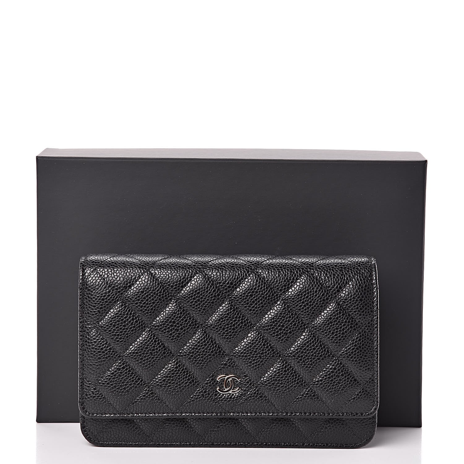 Chanel Caviar Quilted Wallet On Chain WOC Black 11 of 11
