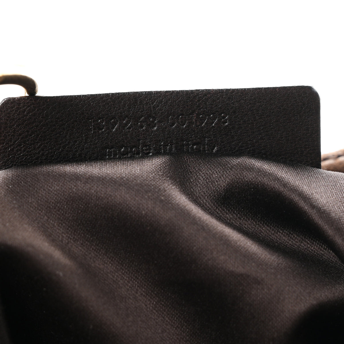 Snakeskin Saharienne Shoulder Bag Brown