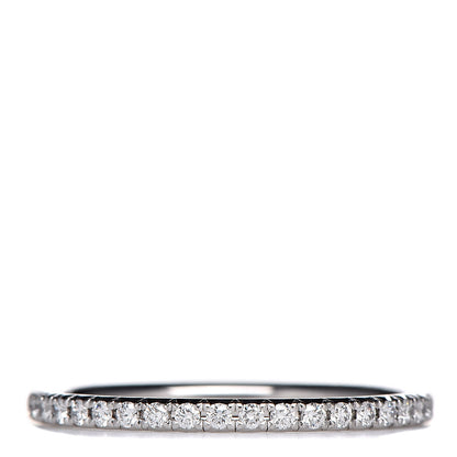 Tiffany 18K White Gold Diamond Metro Band Ring 49 5 1 of 5