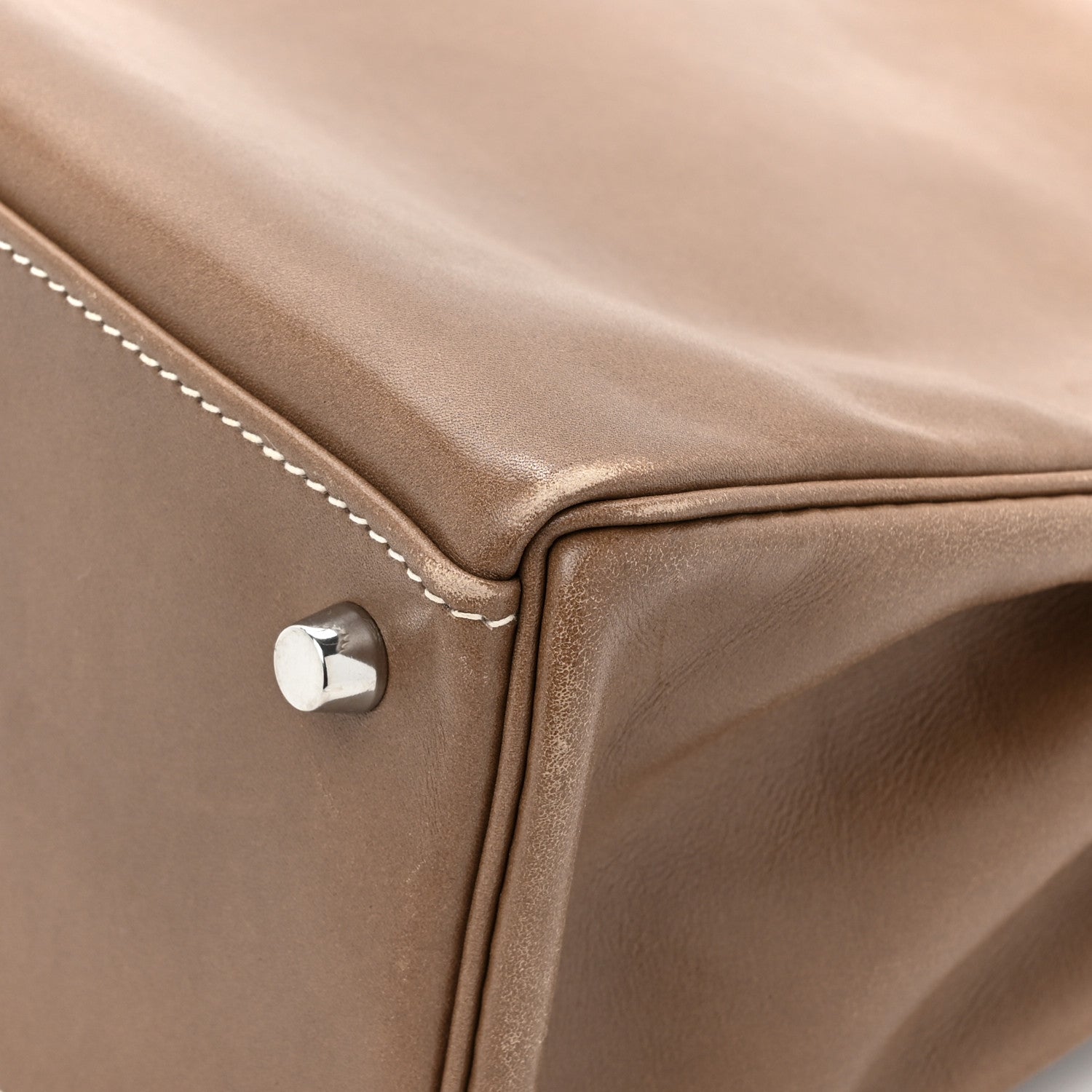Hermes Tadelakt Kelly Retourne 32 Etoupe 17 of 20