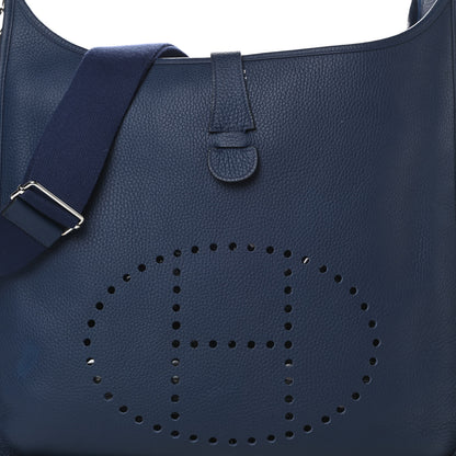 Hermes Taurillon Clemence Evelyne III TGM Bleu Obscur 11 of 11