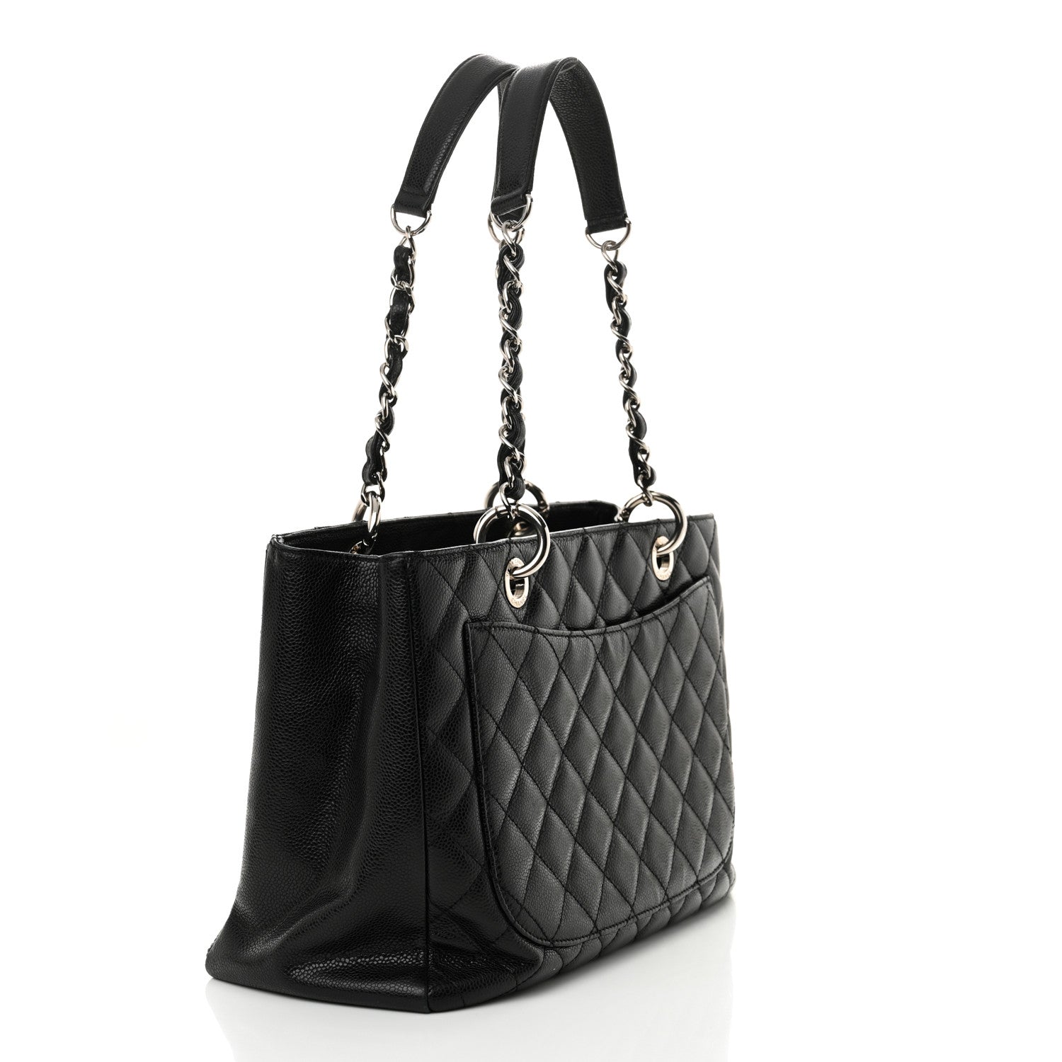 Chanel Caviar Quilted Grand Shopping Tote GST Black 3 of 12