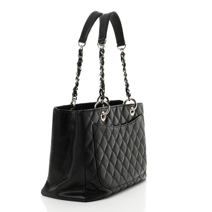 Chanel Caviar Quilted Grand Shopping Tote GST Black 3 of 12