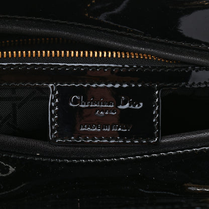 Christian Dior Patent Cannage Large Lady Dior Black 8 of 9