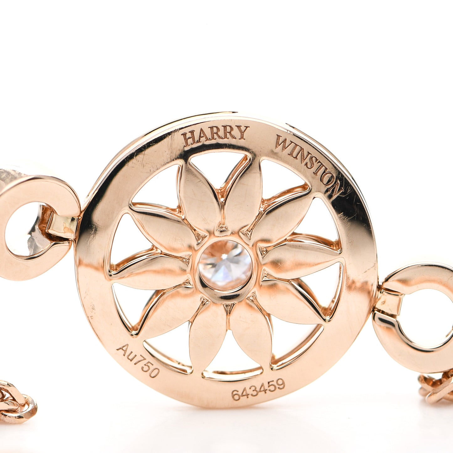 18K Rose Gold Diamond Gates Bracelet