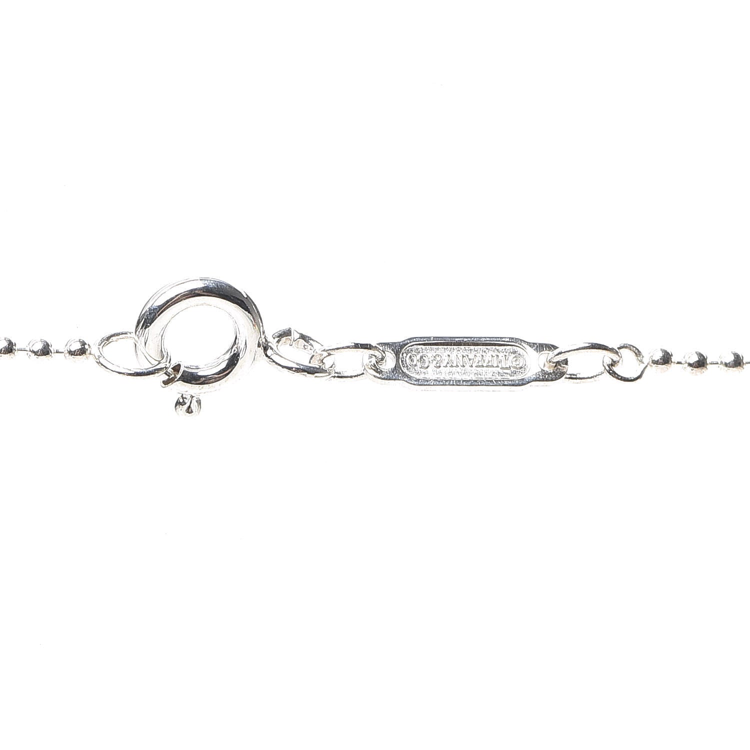 Tiffany Sterling Silver Diamond Large Daisy Key Pendant Necklace 3 of 5