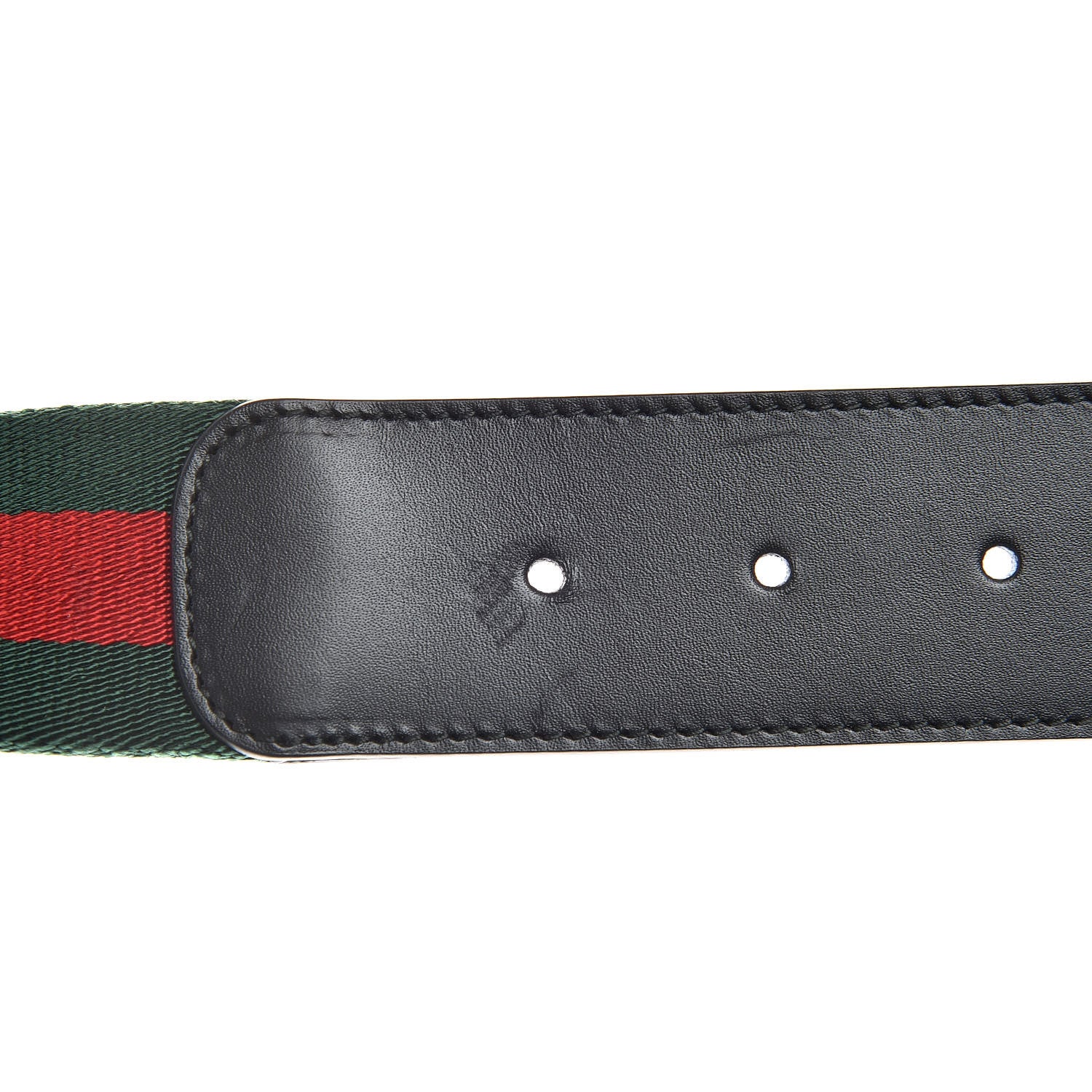 Gucci Calfskin Web Interlocking G Belt 120 48 Black 6 of 10