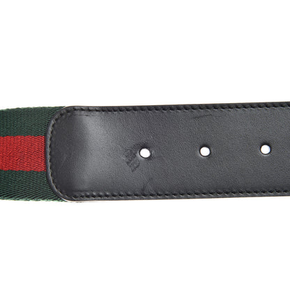 Gucci Calfskin Web Interlocking G Belt 120 48 Black 6 of 10