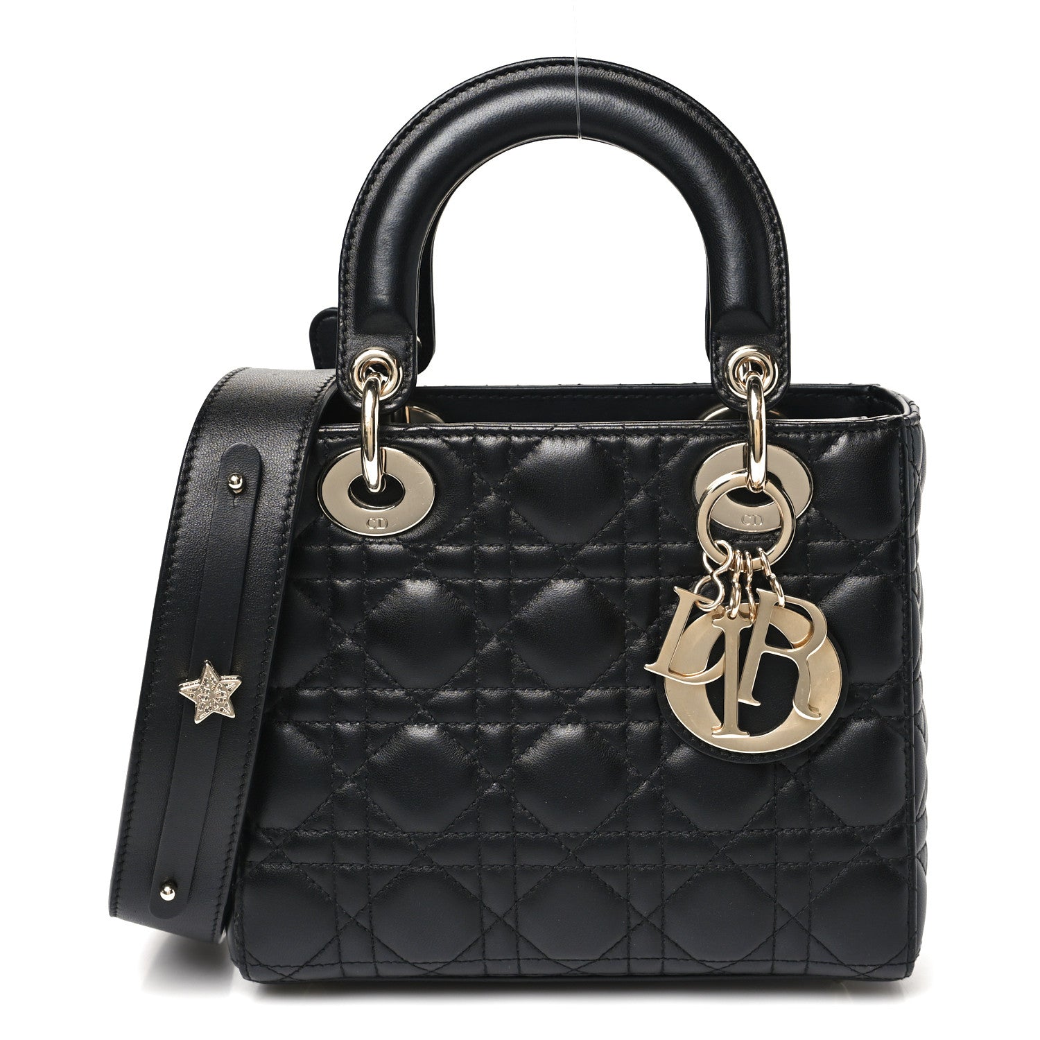 Christian Dior Lambskin Cannage Small My ABCDior Lady Dior Black 1 of 11