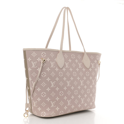 Louis Vuitton Empreinte Monogram Spring In The City Neverfull MM Kaki Beige Cream 3 of 9