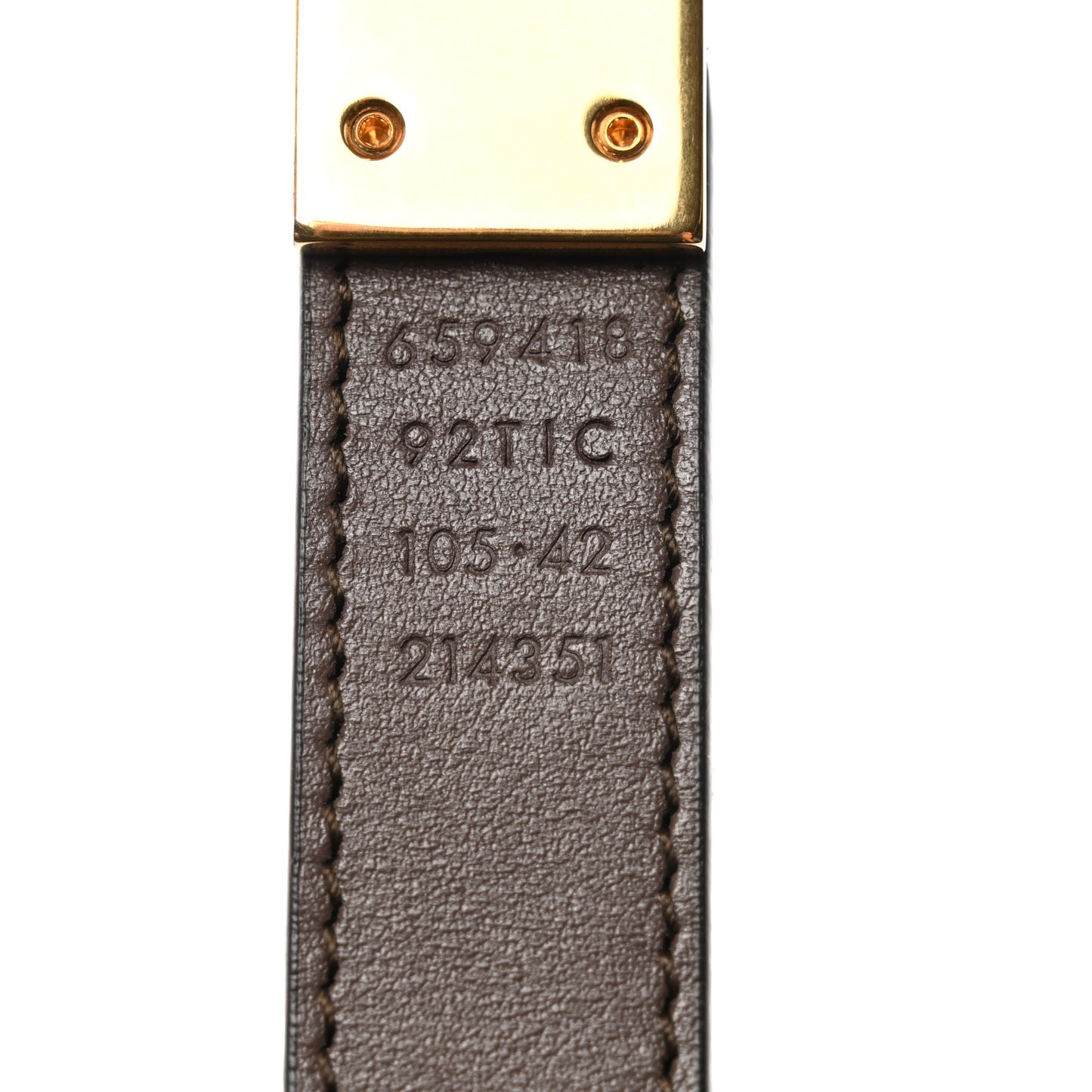 Calfskin GG Supreme Monogram Double G Reversible 20mm Belt 105 42 Beige Brown