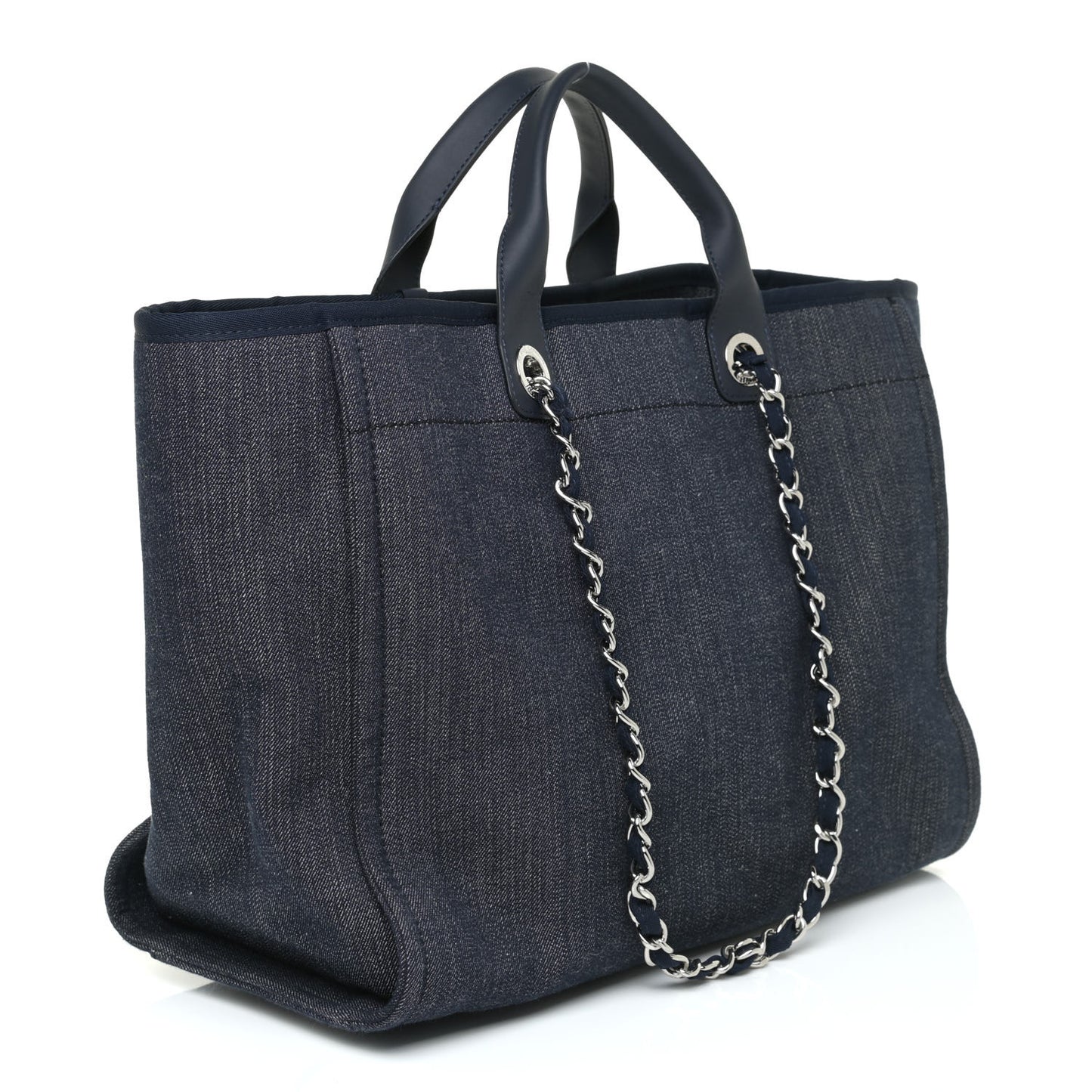 Denim Medium Deauville Tote Dark Blue