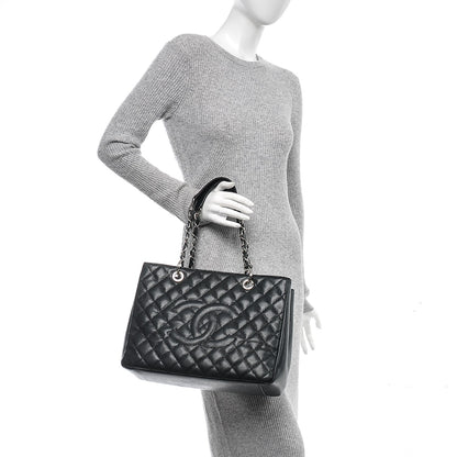 Chanel Caviar Quilted Grand Shopping Tote GST Black 2 of 7